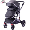 Chine Baby Factory Factory Hot Mom Mom Stroller 2019 / Aluminium Alloy Leather Fabric 3-en-1 Babystroller